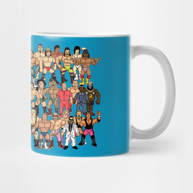 85-86 wrestling roster by jasonwulf